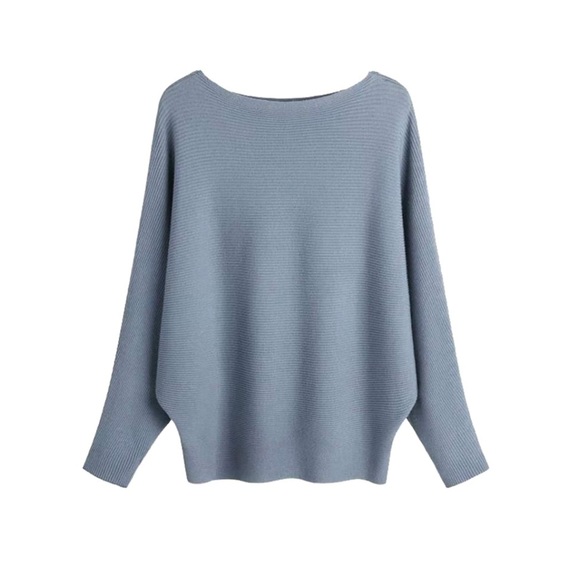 Amazon Find❗️NWOT❗️Batwing Dolman Ottoman Boat Neck Sweater - Picture 1 of 6